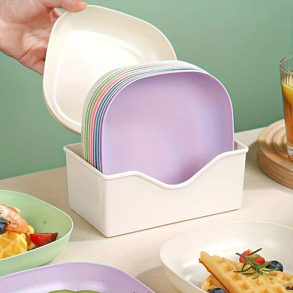 Multi-Function Mini Square Plates Set
