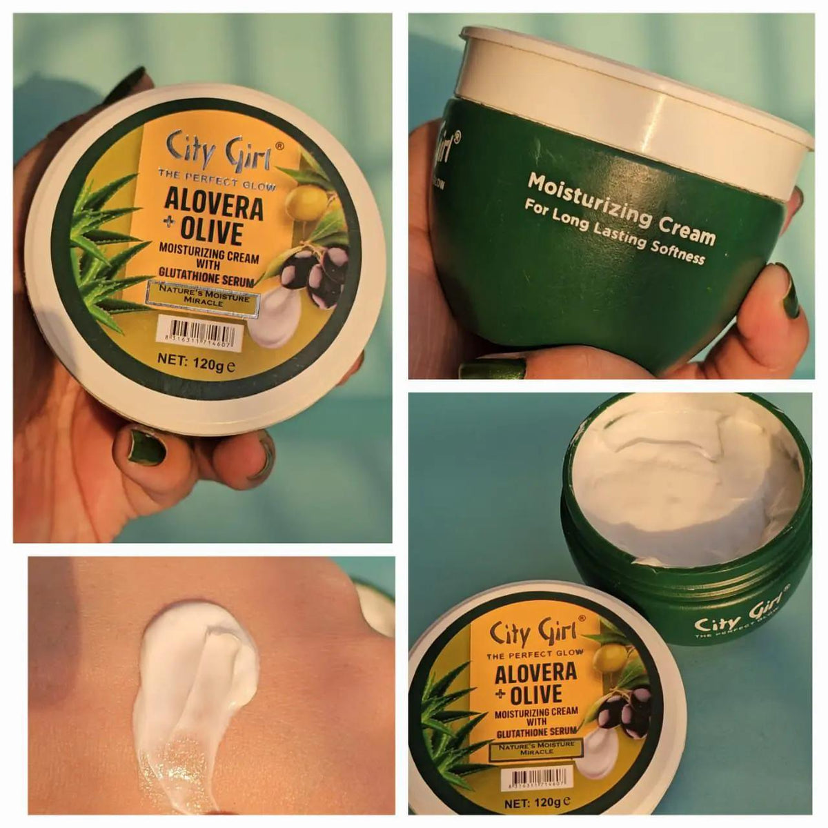 City Girl Aloe Vera + Olive Moisturizing Cream 20g