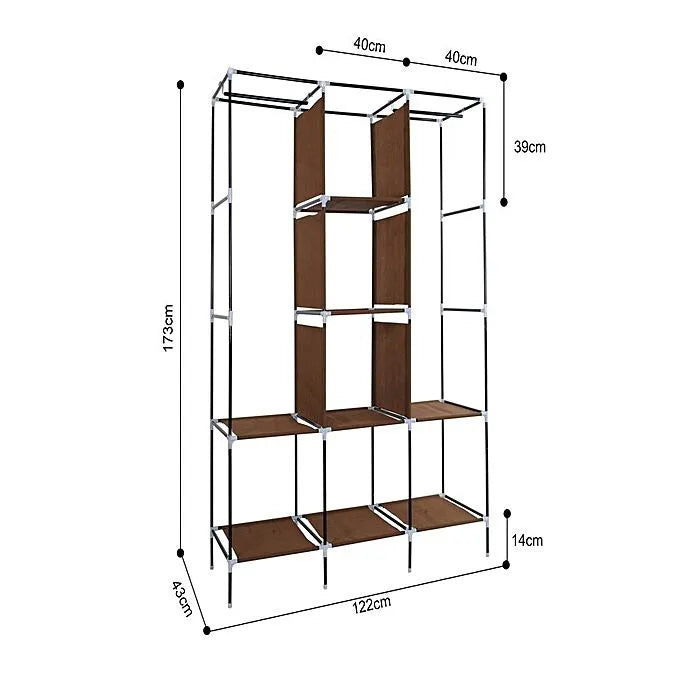 Non-woven Cloth Wardrobe Folding Portable Clothing Storage Cabinet