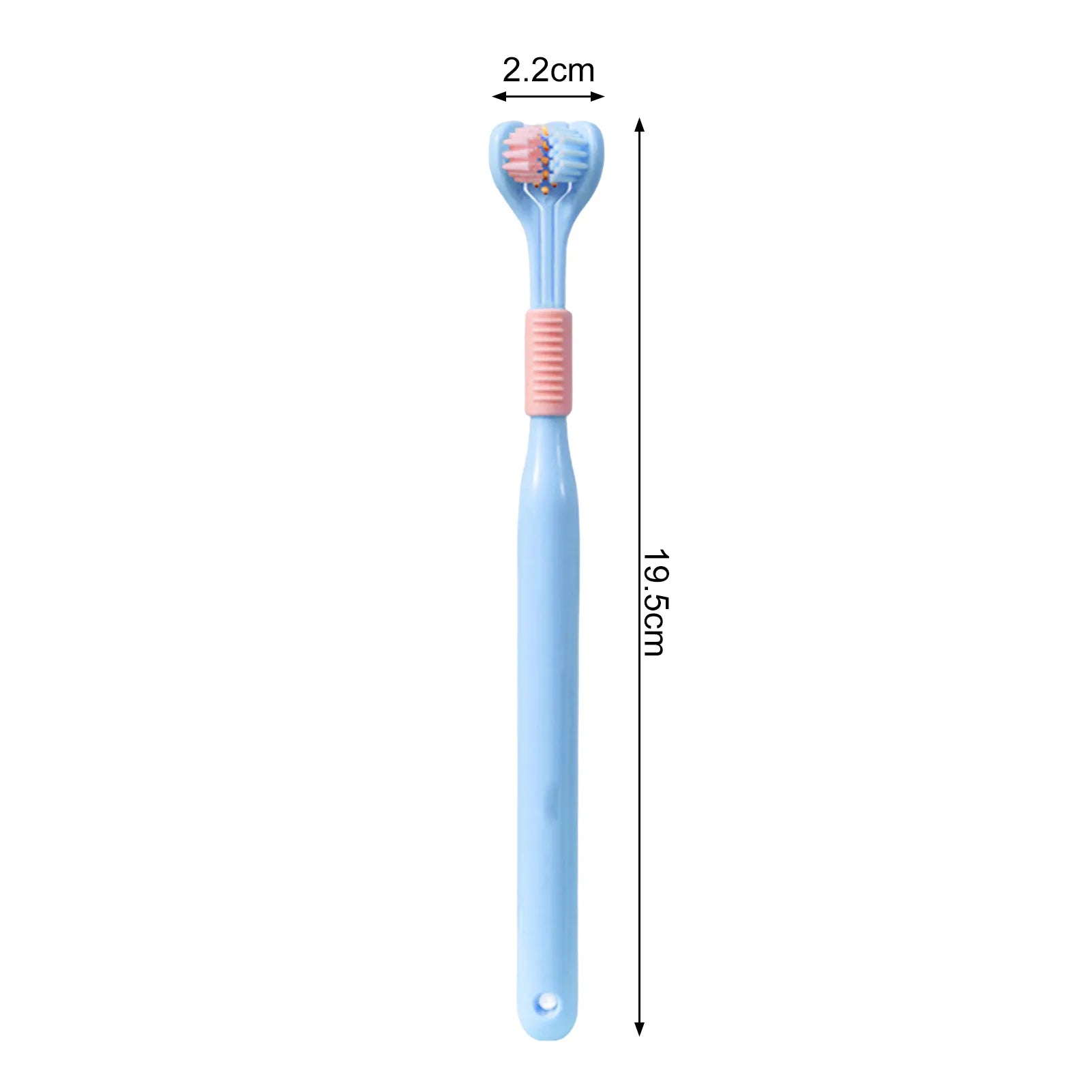 Soft Bristle 3 Sided Toothbrush