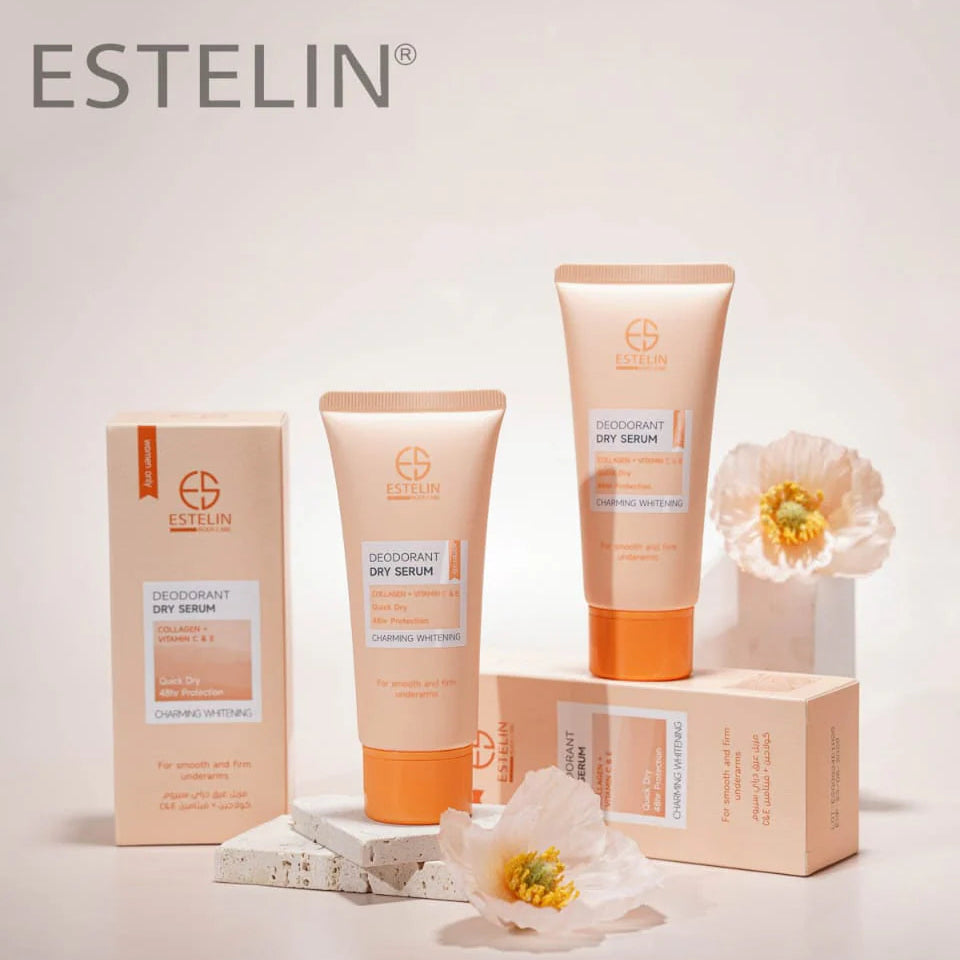 Estelin Deodorant Dry Serum Collagen Vitamin C and E - 60ml