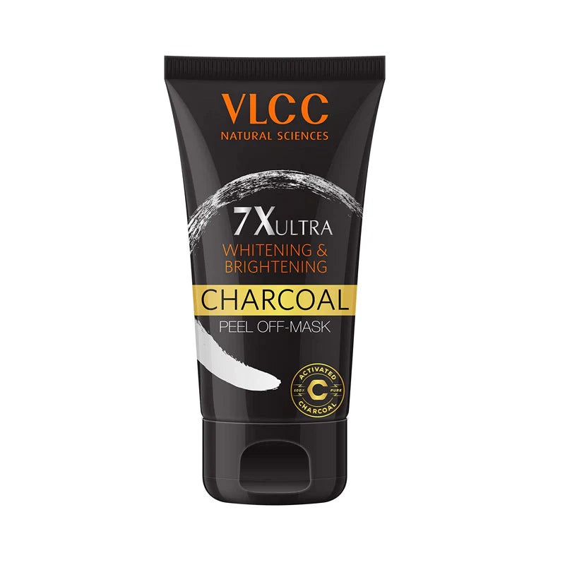 VLCC 7X Ultra Whitening and Brightening Charcoal Peel Off Mask - 100ml