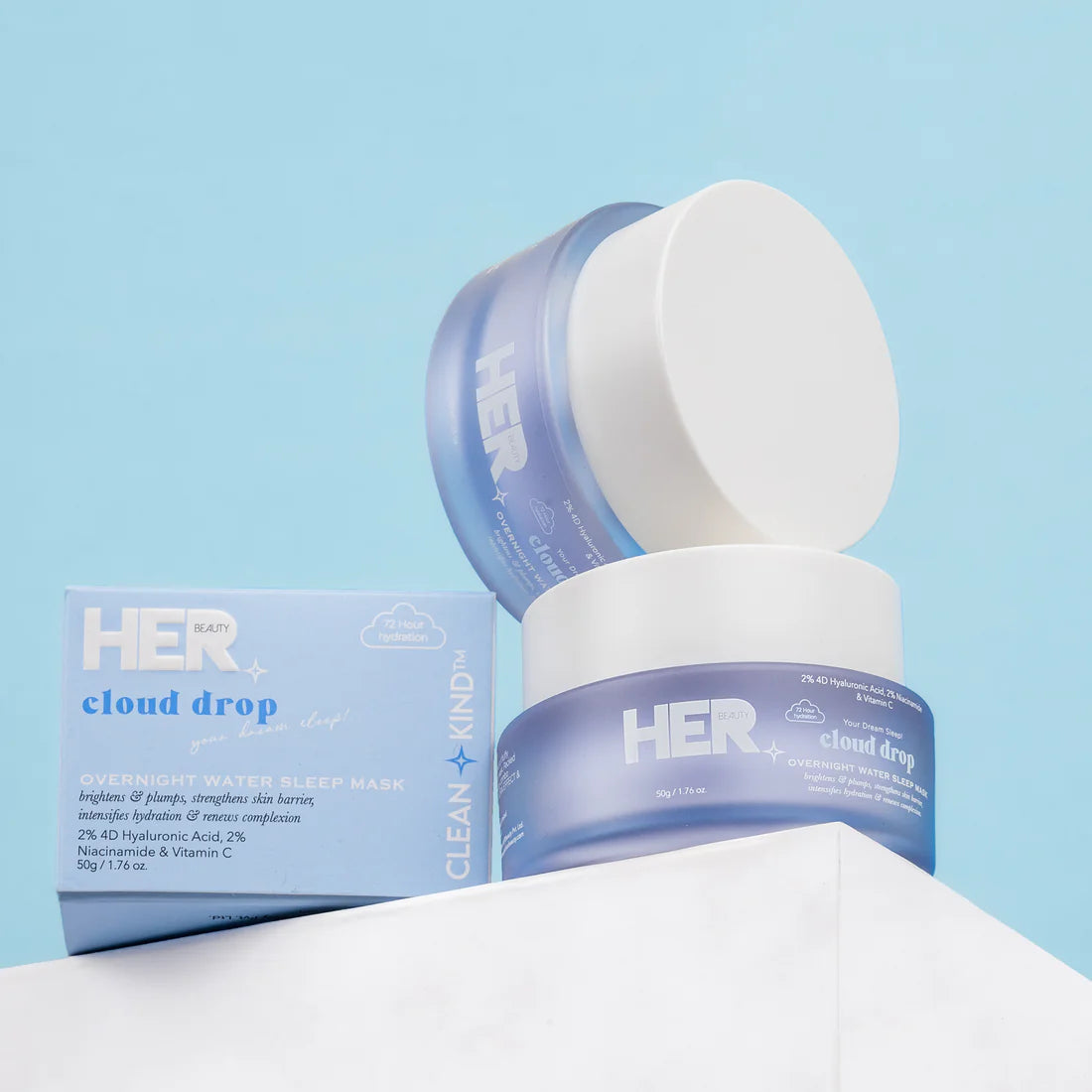HER Beauty cloud drop Overnight Water Sleep Mask (72hr Hydration) 50ml