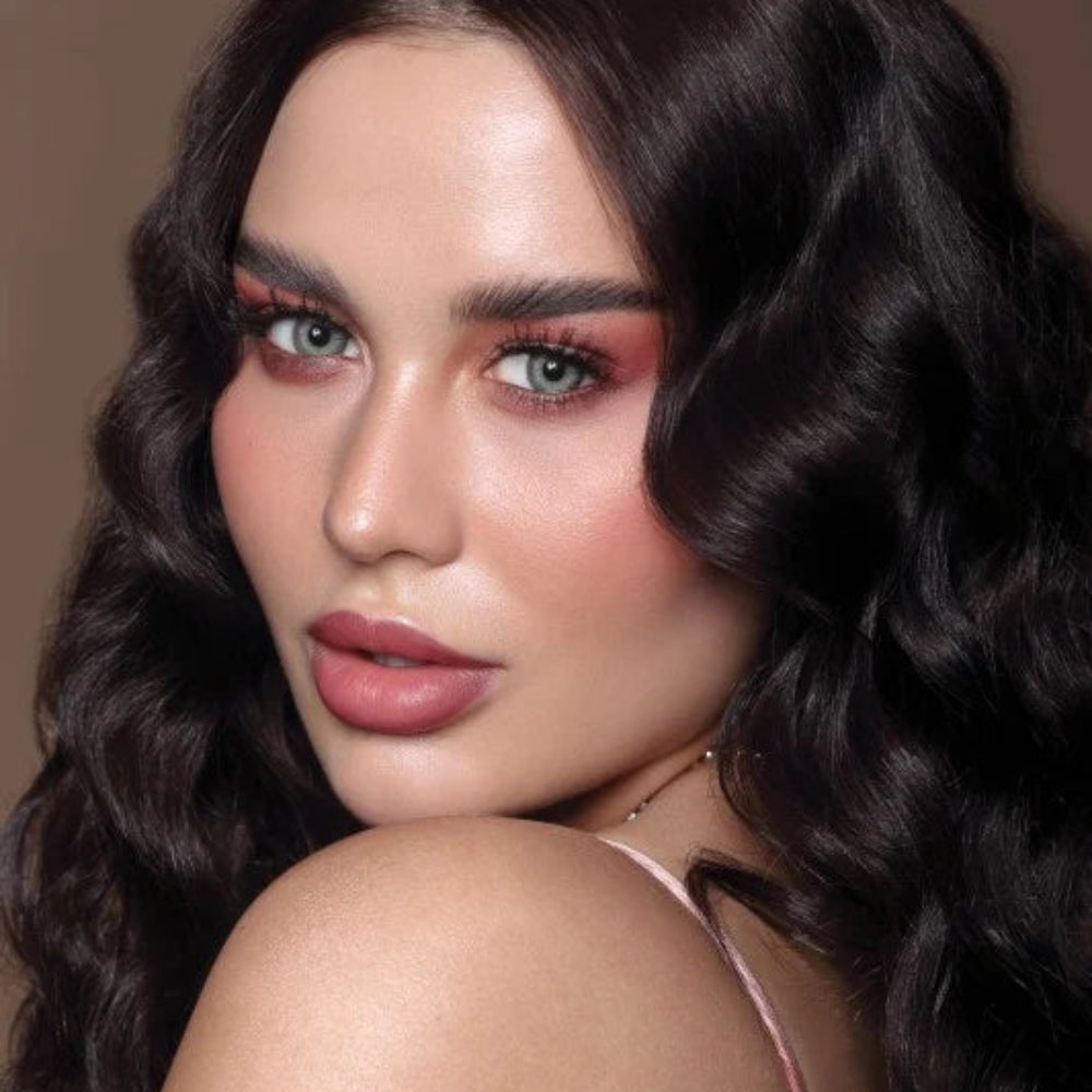 Dahab Gold Collection Sabrin Gray Green Contact Lenses