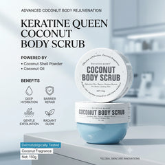 Keratine Queen Coconut Body Scrub - 150g