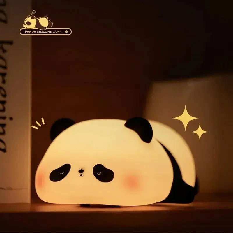 Cute Silicon LED Panda Night Lamp - USB RECHARGEABLE