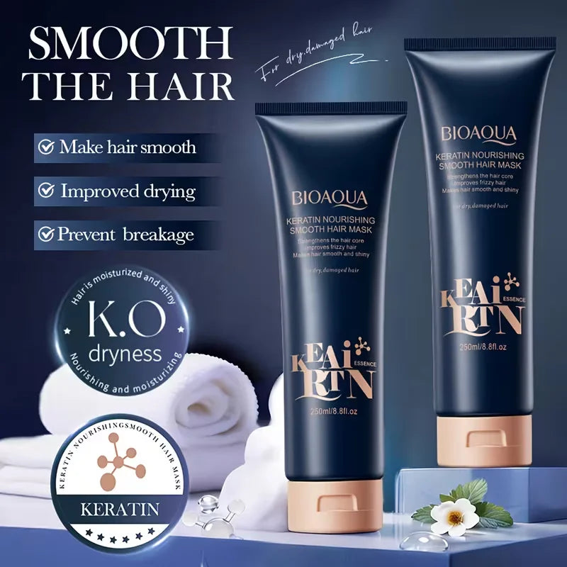 Bioaqua Keratin Nourishing Smooth Hair Mask  - 500g
