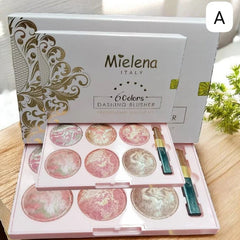Mielena 6-Color Dashing Blusher Palette