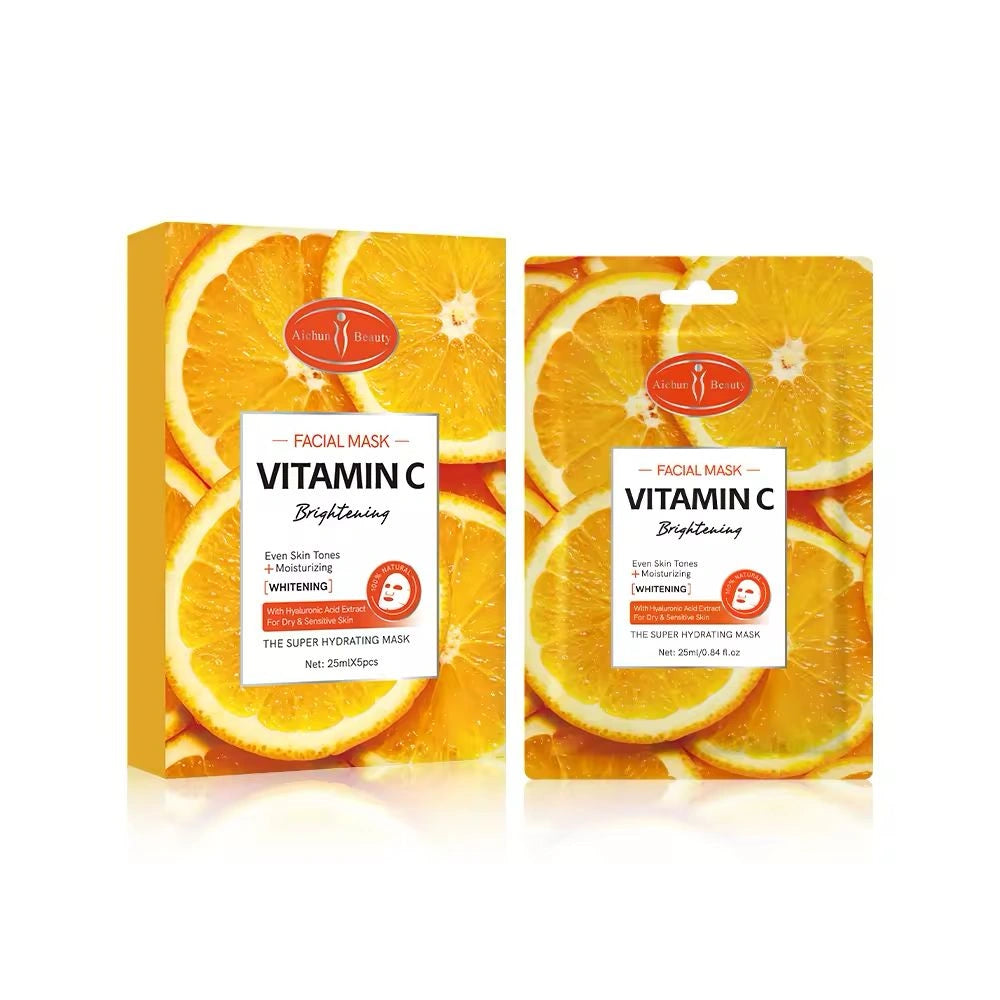 Aichun Beauty Vitamin C Facial Mask (5-Piece Box)