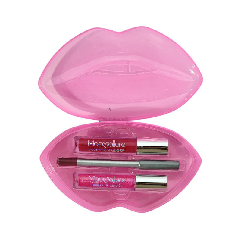 Mocallure 3 in 1 Kiss Day Lipgloss & Lip Liner