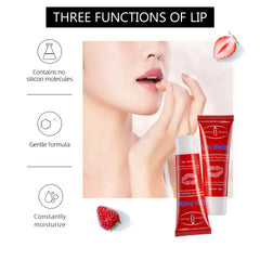 Aichun Beauty lip balm moisturizing and soothing lips with strawberry - 50gm