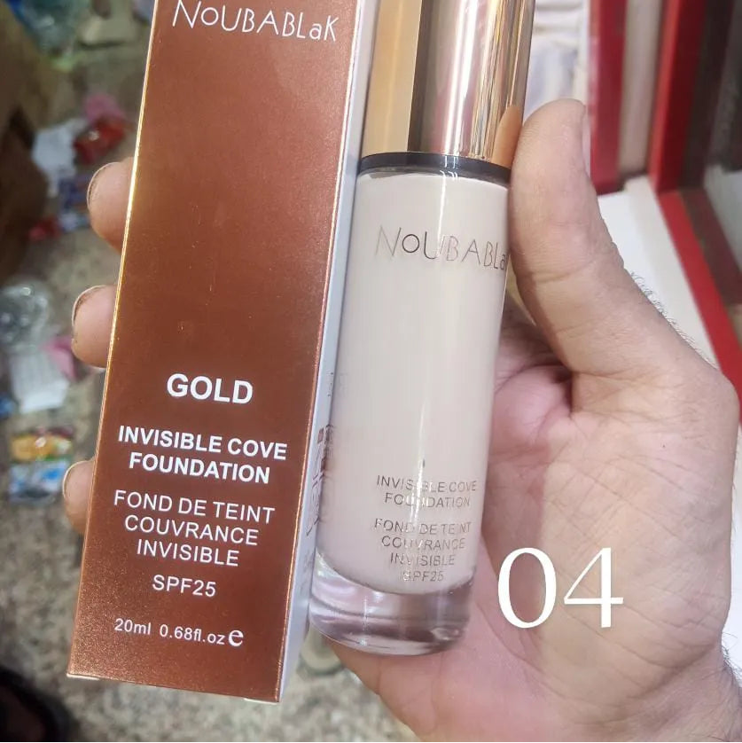 NoubaBlak Gold Invisible Cover Foundation SPF 25 – 20ml