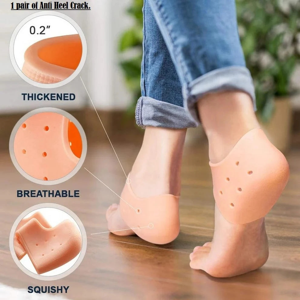 Anti Crack Silicone Gel Heel & Foot Protector