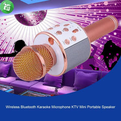 Wireless Mic with Speaker Bluetooth Karaoke Radio Microphone - Each