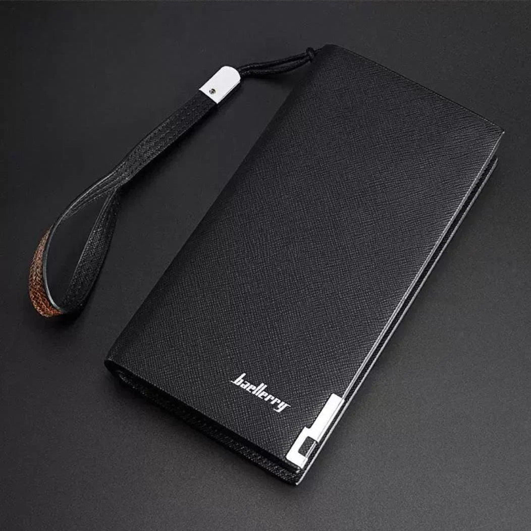 Baellerry Long Leather Clutch Wallet