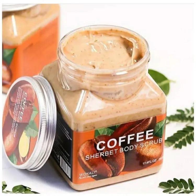 Wokali Coffee Sherbet Body Scrub - 350ml