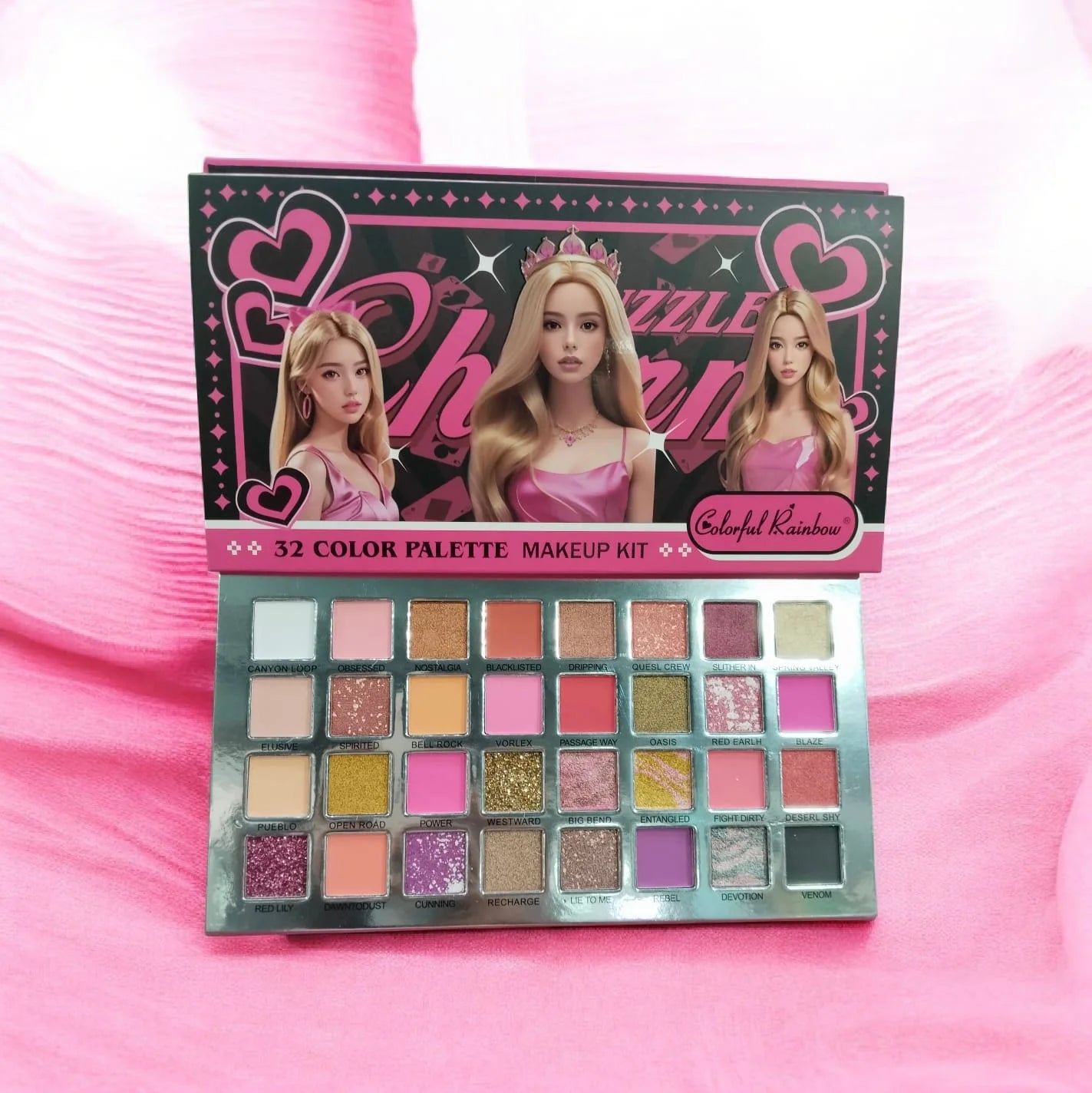 Colorful Rainbow 32 Color Palette Makeup Kit