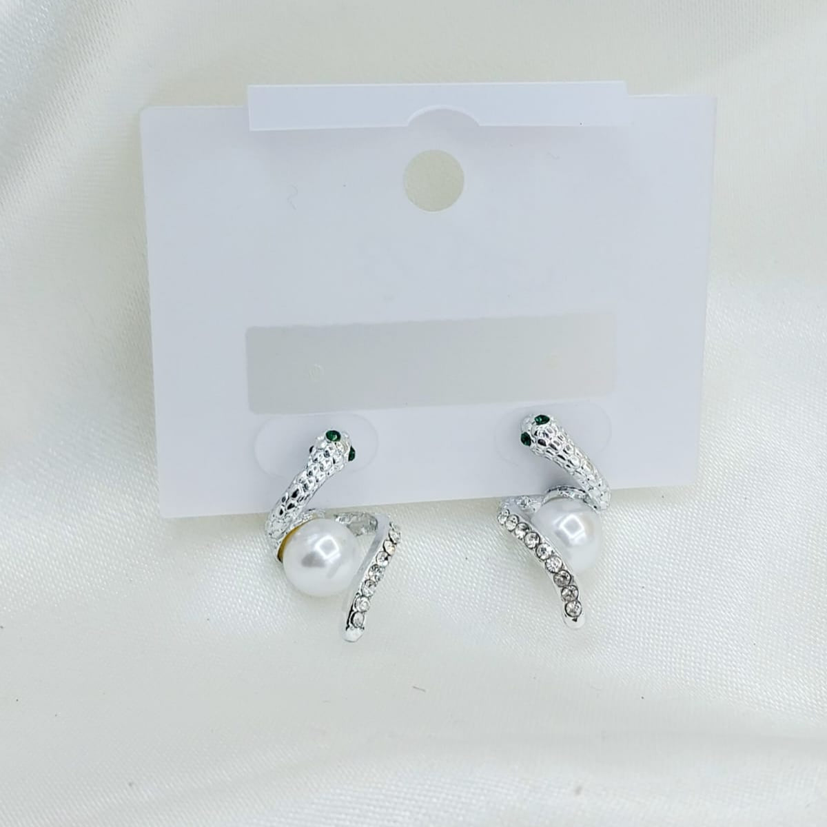 New Twist Crystal Pearl Women’s Dangle Earrings – Each Pair