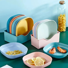 Multi-Function Mini Square Plates Set