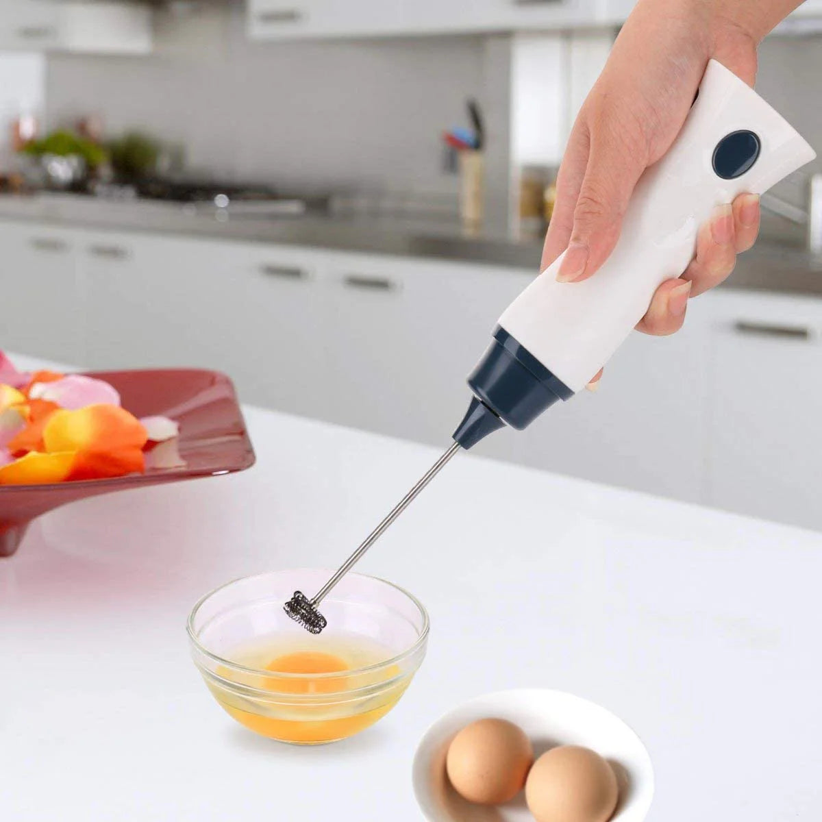 Electric Rechargeable Coffee Egg Beater
