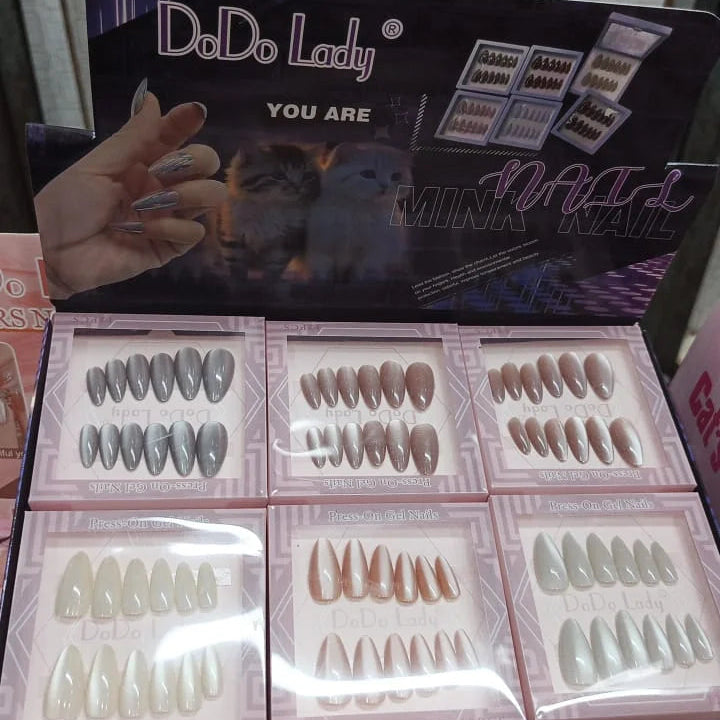 Dodo Lady Mink Nail - 12Pcs
