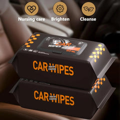 Car interior cleaning and polishing Wipes - PACK OF 80