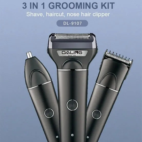 DALING 3 in 1 DL-9107 Professional Rechargeable Hair Trimmer