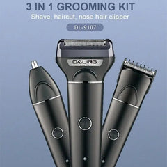 DALING 3 in 1 DL-9107 Professional Rechargeable Hair Trimmer