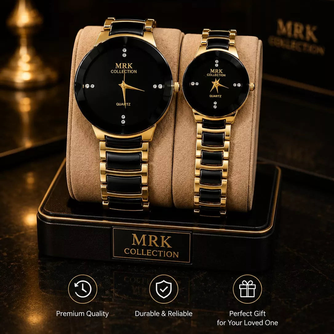 MRK Men's Stainless Steel Chain Watch  = With Box