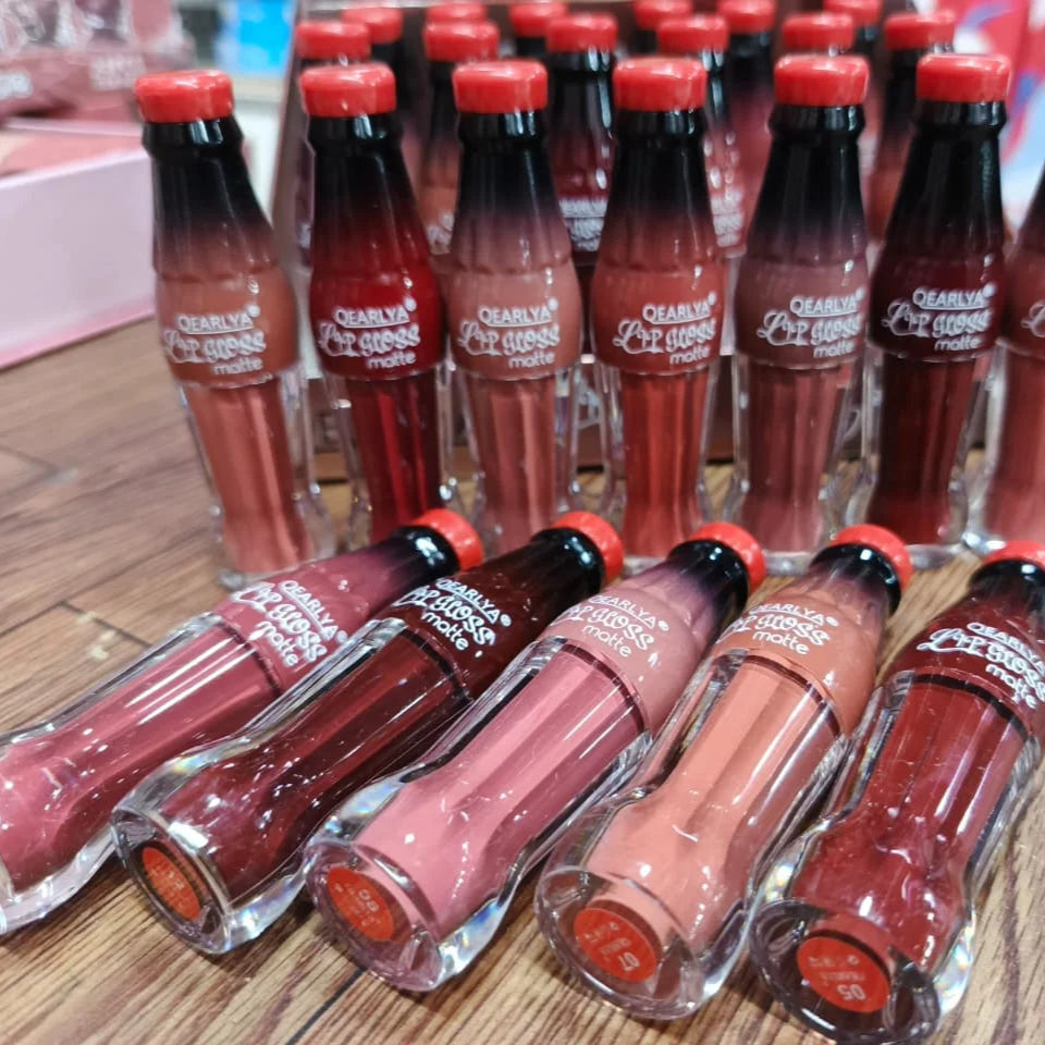 Qearlya 3D Matte Lip Gloss – Coke Bottle Design