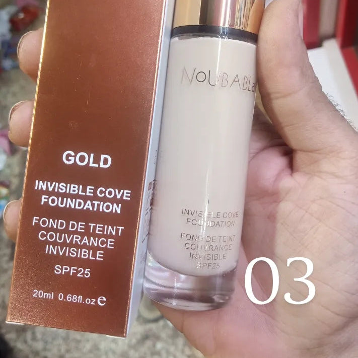 NoubaBlak Gold Invisible Cover Foundation SPF 25 – 20ml