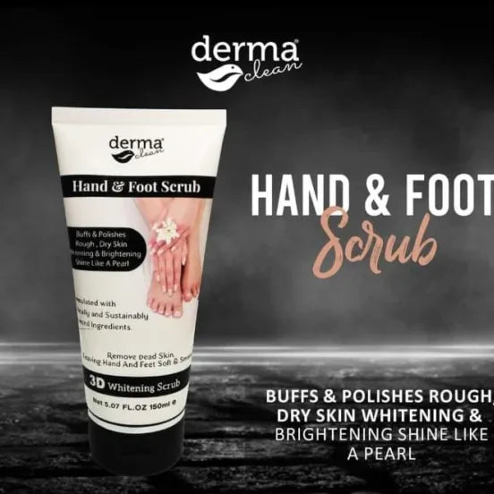 Derma Clean Whitening Hand And Foot Scrub – 150ml