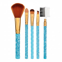 5-Piece Diamond-Cut Makeup Brush Set