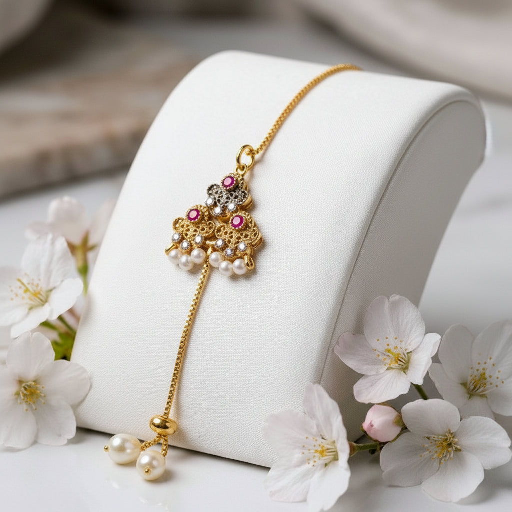 Stainless Steel Heritage Gold Lariat Bracelets - Each