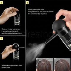 Hair Building Fiber Spray Applicator Atomizer Pump