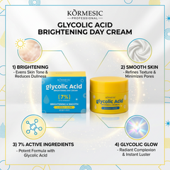 KORMESIC 7% Glycolic Acid Brightening Day Cream - 30g