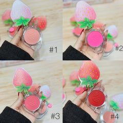 HUDA MOJI Strawberry-Themed Keychain Blusher & Highlighter - Each
