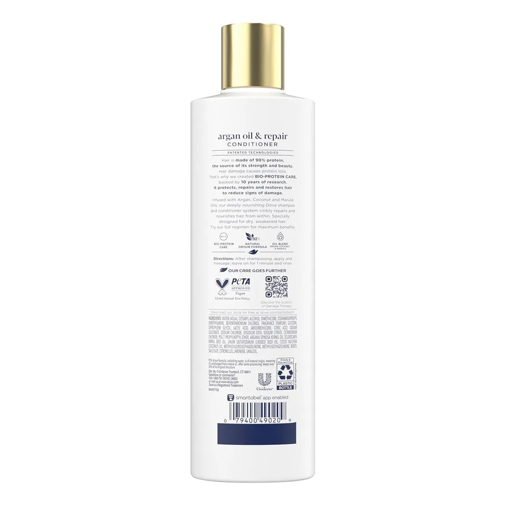 Dove Damage Therapy Argan Oil And Repair Conditioner - 355ml