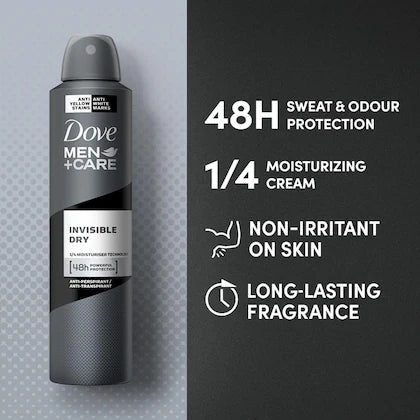 Dove Men+Care Invisible Dry Body Spray (250ml)