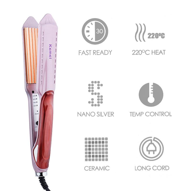 Kemei KM 471 Professional Hair Straightener with Temperature Control