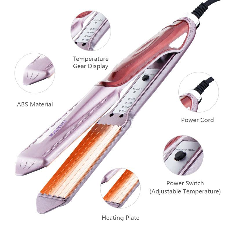 Kemei KM 471 Professional Hair Straightener with Temperature Control