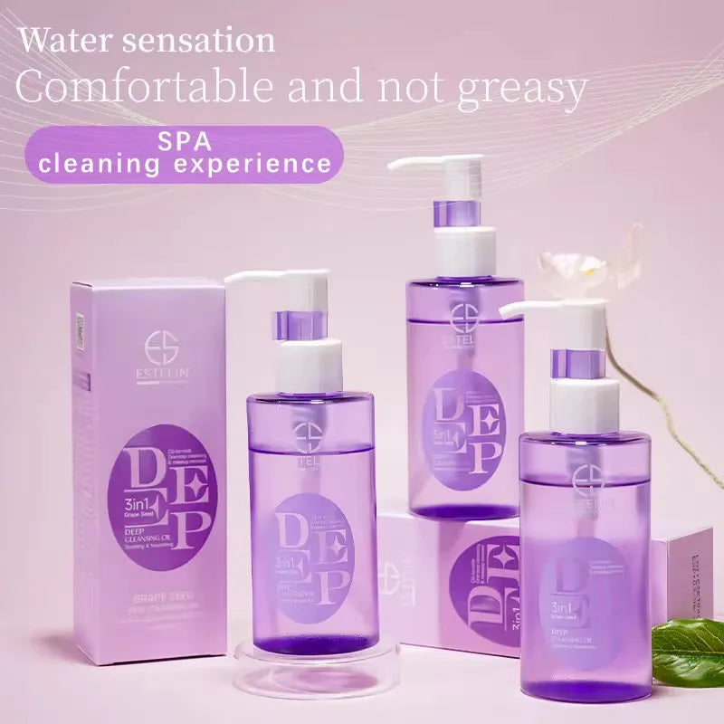 ESTELIN Deep Cleansing Oil 3in1 – Grape Seed - 130ml