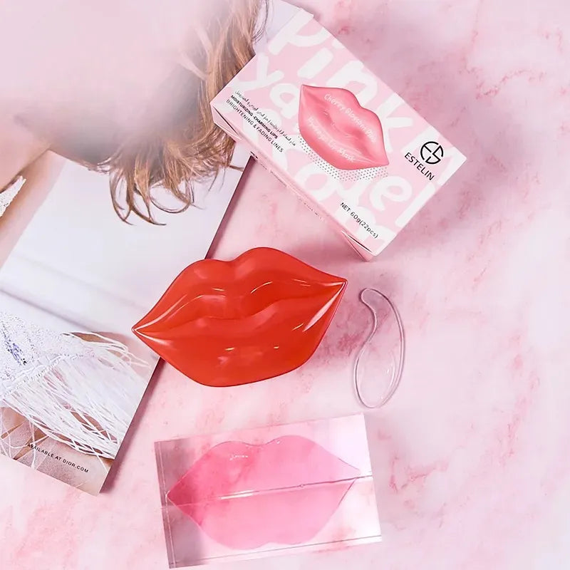 ESTELIN Cherry Blossom Pink Hydrogel Lip Mask