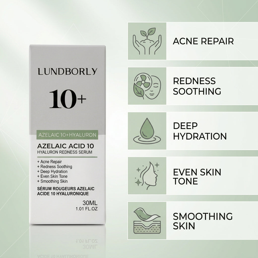 Lundborly  Azelaic Acid 10 + Hyaluron Face Serum - 30ml