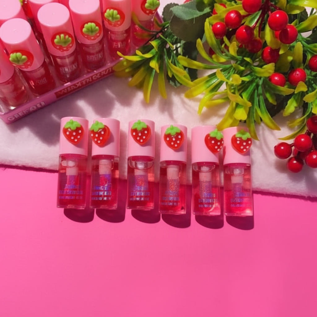 Strawberry Lip Gloss & Lip Oil - Each