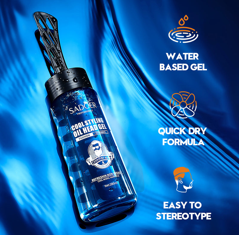 Sadoer Cool Styling Oil Head Men Hair Styling Gel 280ml