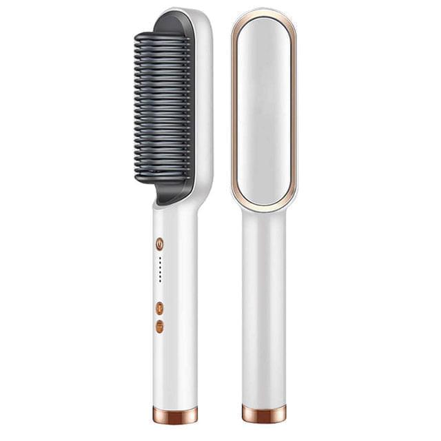 Hair Straightener Ceramic Heated Hair Brush