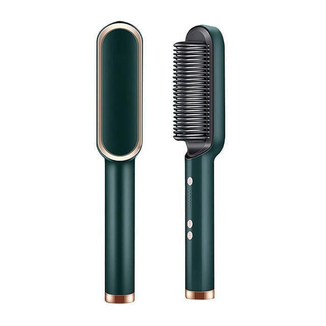 Hair Straightener Ceramic Heated Hair Brush