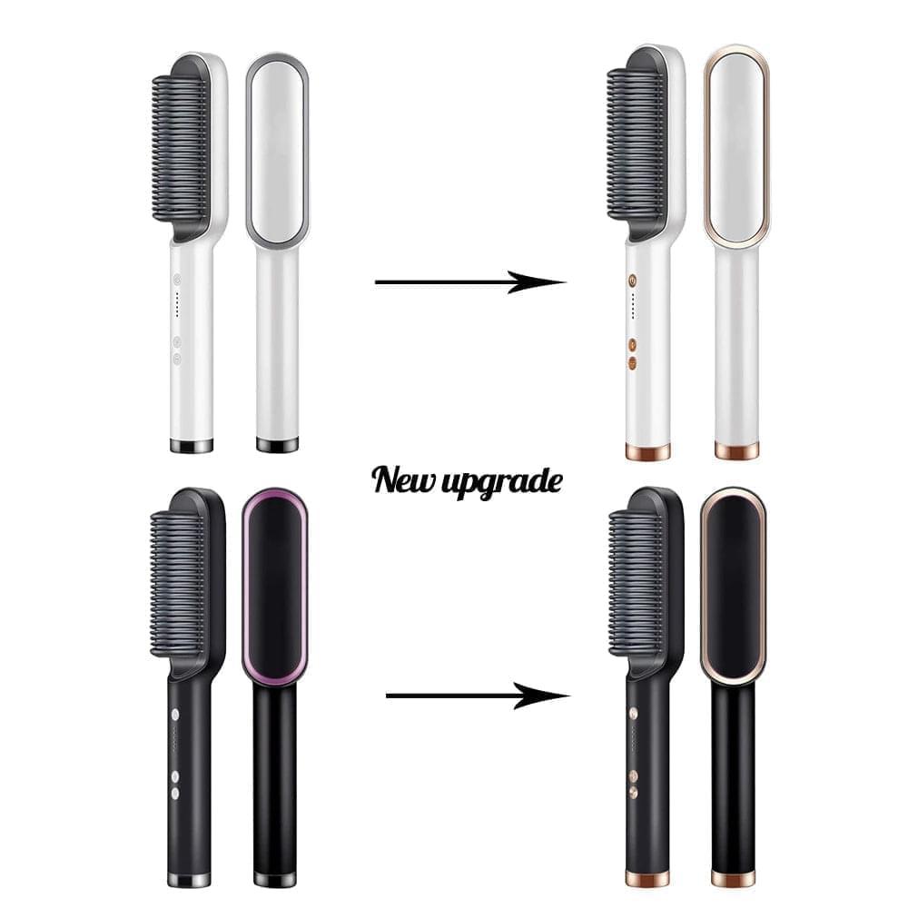 Hair Straightener Ceramic Heated Hair Brush