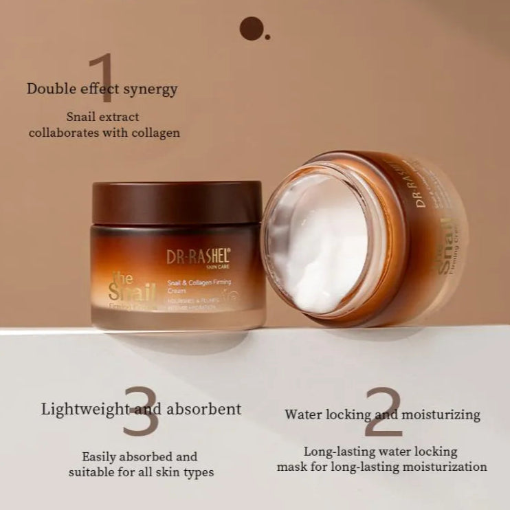 Dr Rashel Snail & Collagen Face Cream – Intense Hydration & Skin Plumping Formula
